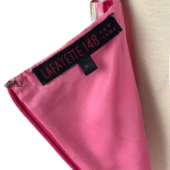 Lafayette 148 Floral Bustier Sheath Dress 4 - Picture 7 of 7